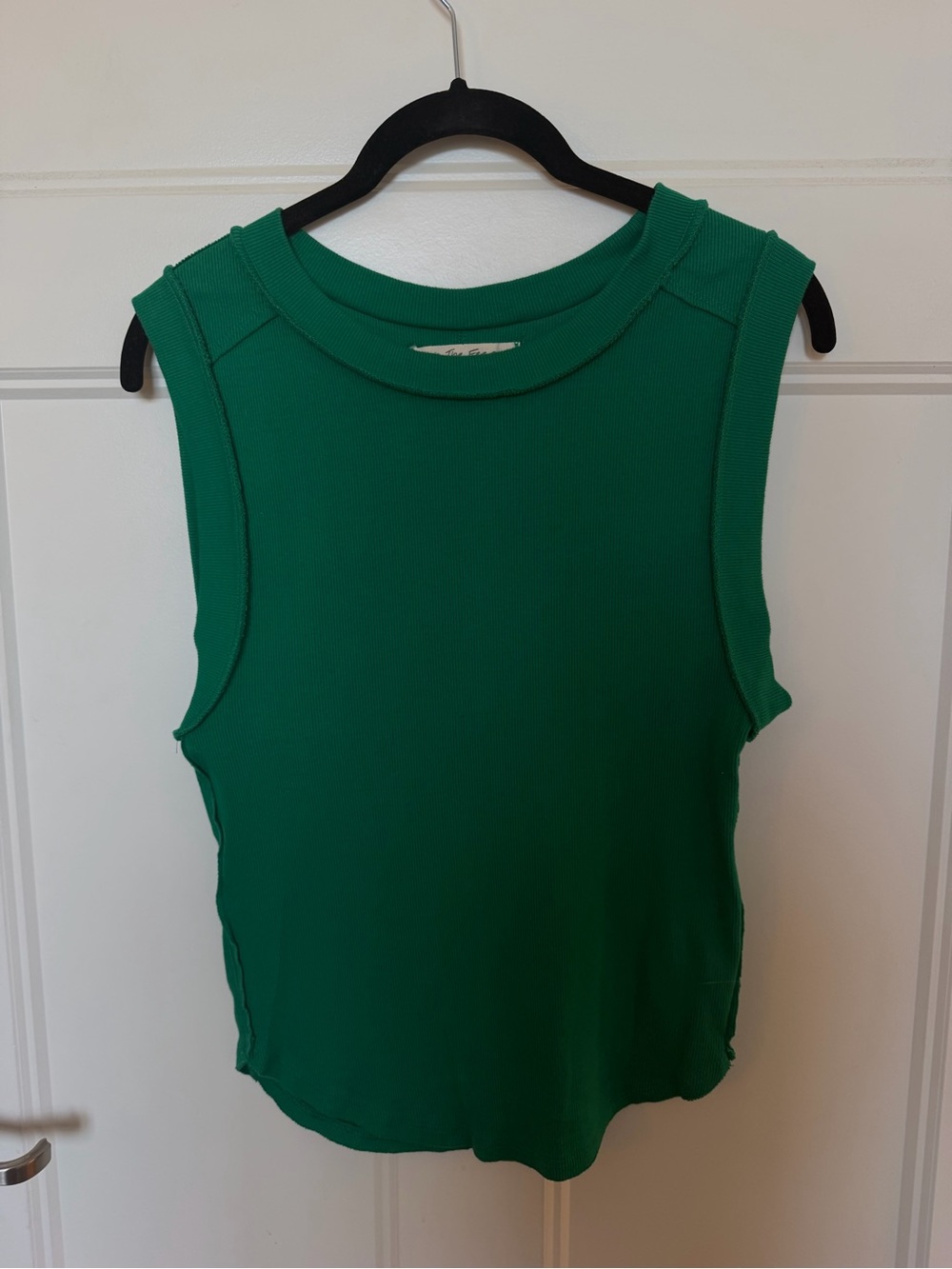 We The Free Emerald Green Ribbed Sleeveless Tank